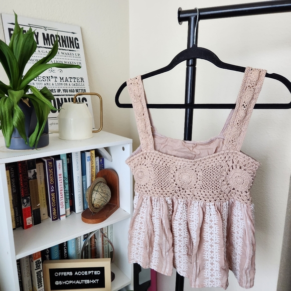 Tularosa Crochet Babydoll Tank Top - Picture 5 of 5